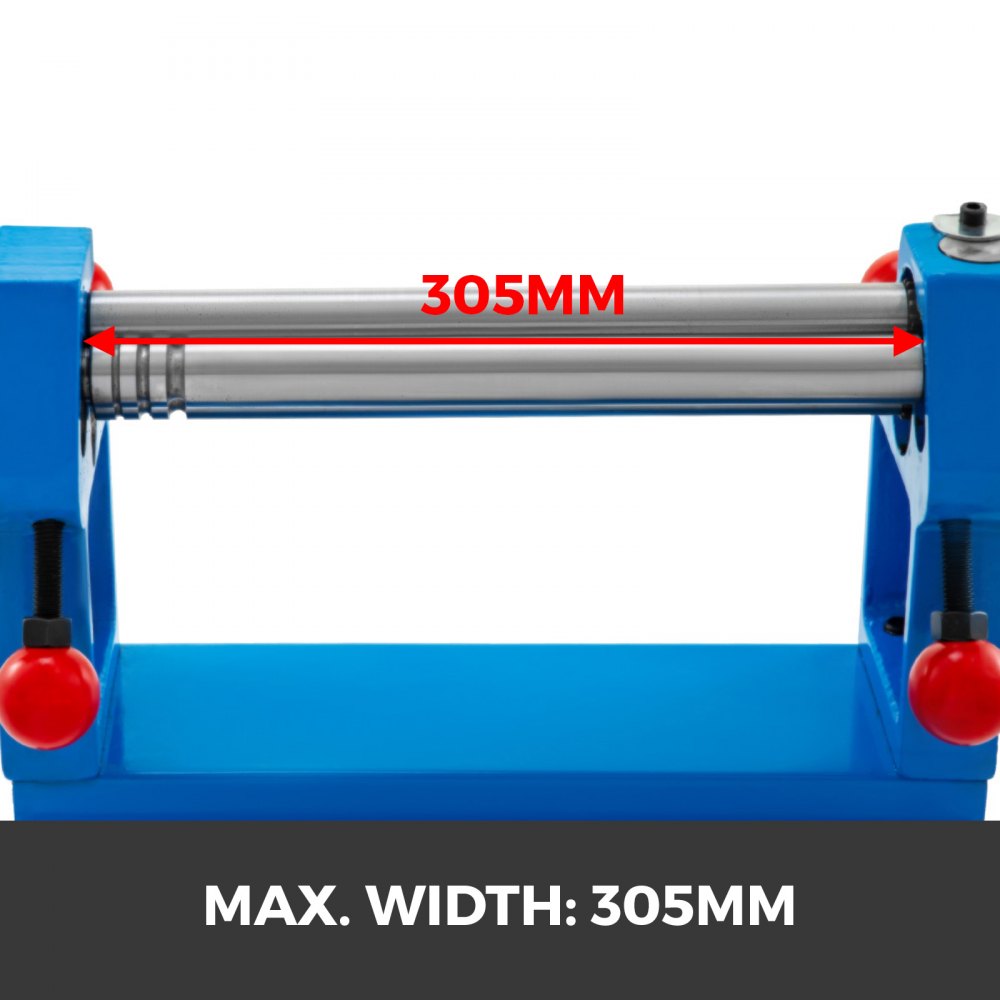 VEVOR Manual Slip Roller, 12 inch Slip Roll Machine up to 18 Gauge Steel, Sheet Metal Roller Machine with Two Removable Rollers