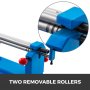 VEVOR Manual Slip Roller, 12 inch Slip Roll Machine up to 18 Gauge Steel, Sheet Metal Roller Machine with Two Removable Rollers