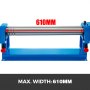 VEVOR slip roll machine in blue with max width of 610mm.