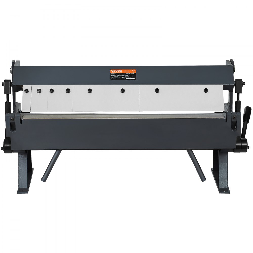 VEVOR Box and Pan Brake, 24-Inch, 0-130 Degrees Sheet Metal Bending Brake, Portable Metal Bender with 20 Gauge Low Carbon Steel 14 Gauge Aluminum Capacity, 5 Adjustable Fingers for Metal Bending