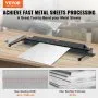 VEVOR Box and Pan Brake, 1220 mm ± 15 mm, 0-130 Degrees Sheet Metal Bending Brake, Portable Mini Metal Bender with 20 Gauge Low Carbon Steel 14 Gauge Aluminum Capacity Power Handle, for Metal Bending