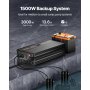 Sump Pump Battery Backup System 1500W LCD Auto Switches to Battery Inverter