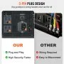VEVOR 2500W Sump Pump Battery Backup System, LCD Display, Auto Switches to Battery Inverter Power for Continuous Sump Pump Operation, Sump Pump Battery Backup Inverter for Emergency and Power Outage