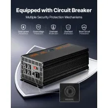 Sump Pump Battery Backup System 3000W LCD Auto Switches to Battery Inverter