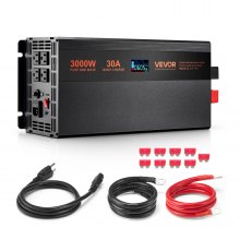 Sump Pump Battery Backup System 3000W LCD Auto Switches to Battery Inverter