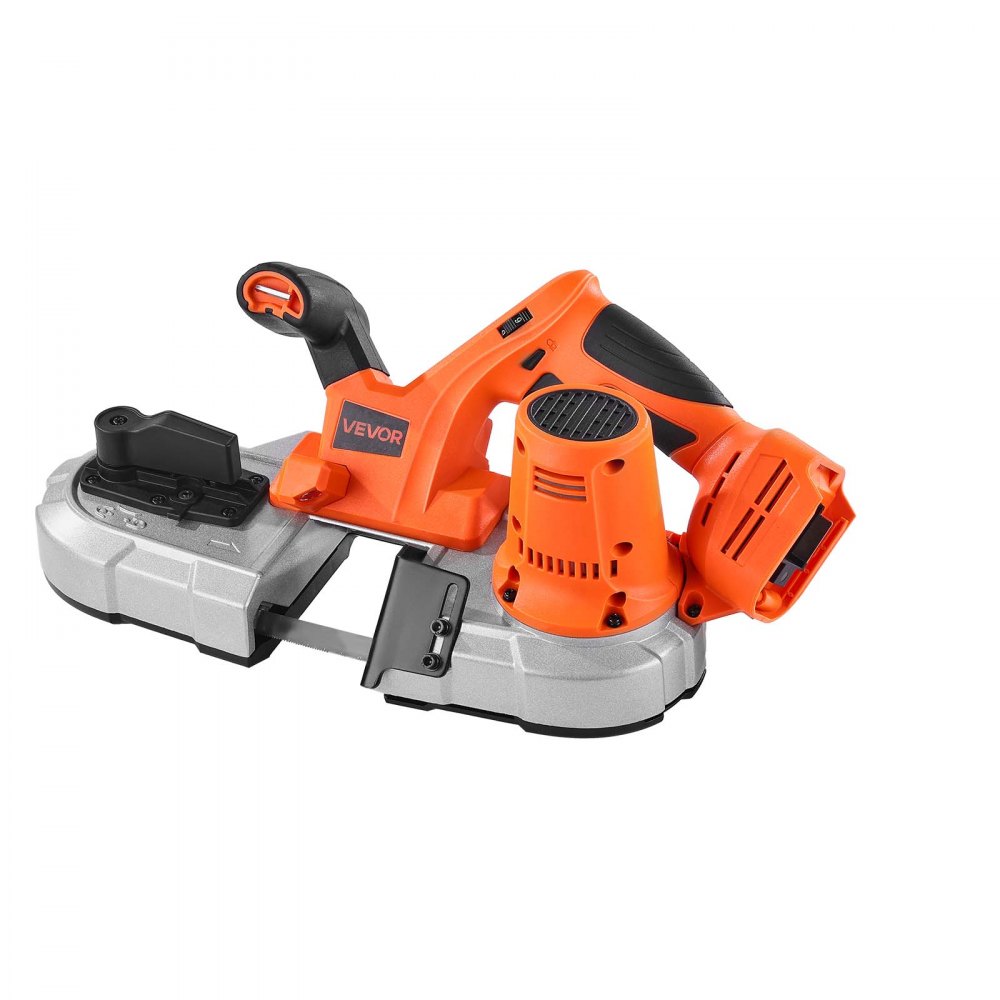 VEVOR 20V Portable Band Saw, 2.56-Inch Deep Cut, 360W Bandsaw with Brushless Motor, Cordless and Compact Portaband, Hang Hooks, 0-192 m/min Variable Speed, for Cutting Metal, Wood (Bare Tool Only)