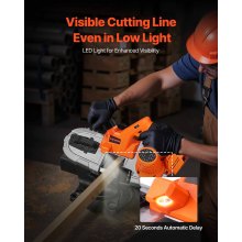 20V Portable Cordless Band Saw 2.56 Inches Deep Cut Variable Speed (Bare Tool)