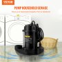 VEVOR Bomba de agua sumergible para aguas residuales 3/4 HP 5880GPH Hierro fundido con flotador