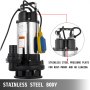 Vover Heavy Duty 1500w Submersible Sewage Dirty Water Septic Pump Float Switch