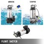 Vover Heavy Duty 1500w Submersible Sewage Dirty Water Septic Pump Float Switch