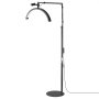 VEVOR Half Moon Light for Esthetician, 2 in 1 LED Floor and Desk Lamp Lash Light for Eyelash Extensions, Arched Eyelash Lamp with Phone Holder, Remote Control, for Beauty, Skincare, Eyebrows, Tattoo