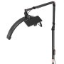 VEVOR Half Moon Light for Esthetician, 2 in 1 LED Floor and Desk Lamp Lash Light for Eyelash Extensions, Arched Eyelash Lamp with Phone Holder, Remote Control, for Beauty, Skincare, Eyebrows, Tattoo