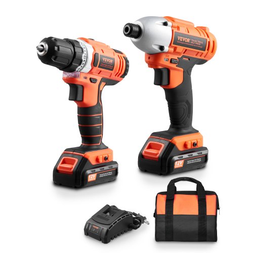 Tool Combo Kit Max 12V Cordless 2-Tool Power Combo Kit with 2.0 Ah Batteries