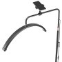 VEVOR Half Moon Light for Esthetician, 23 inch Dimmable LED Floor Lamp Lash Light for Eyelash Extensions, Arched Eyelash Lamp with Phone Holder, Remote Control, for Beauty, Skincare, Eyebrows, Tattoo