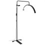 VEVOR půlměsícové světlo pro kosmetičky, 26palcová stmívatelná LED stojací lampa na řasy pro prodlužování řas, klenutá lampa na řasy s držákem na telefon, dálkové ovládání, pro krásu, péči o pleť, obočí, tetování