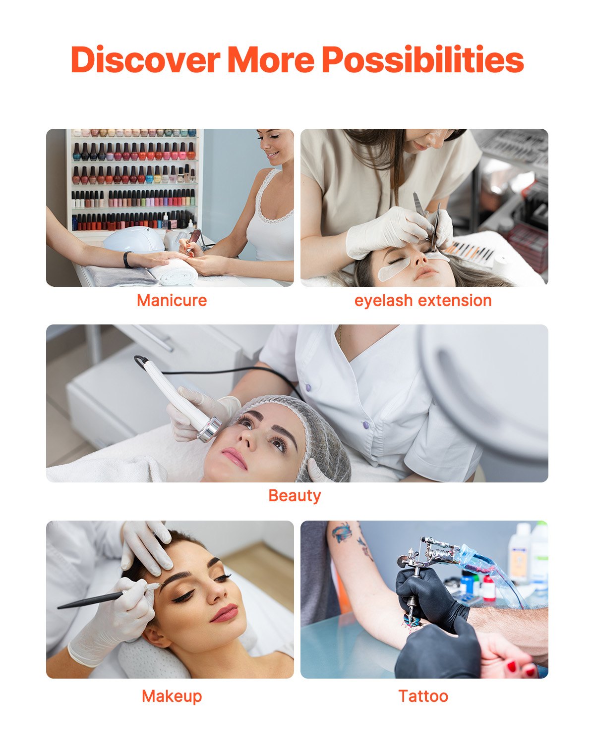 VEVOR Nail Desk Light, 20 W Clip on Half Moon Lash Light with Phone Holder, Adjustable Brightness and Color Temperature, Arched LED Table Lamp for Nail Tech, Tattoo Artists, Beauty, Eyelash Extensions