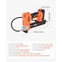 VEVOR Cordless Grease Gun, 8000 PSI Max Pressure, 20V Electric Grease Gun with 2.0 Ah Battery & LED Light, 35.4-inch Long Hose & Carrying Case, Variable Speed Triggers, Vehicles or Machines Greasing