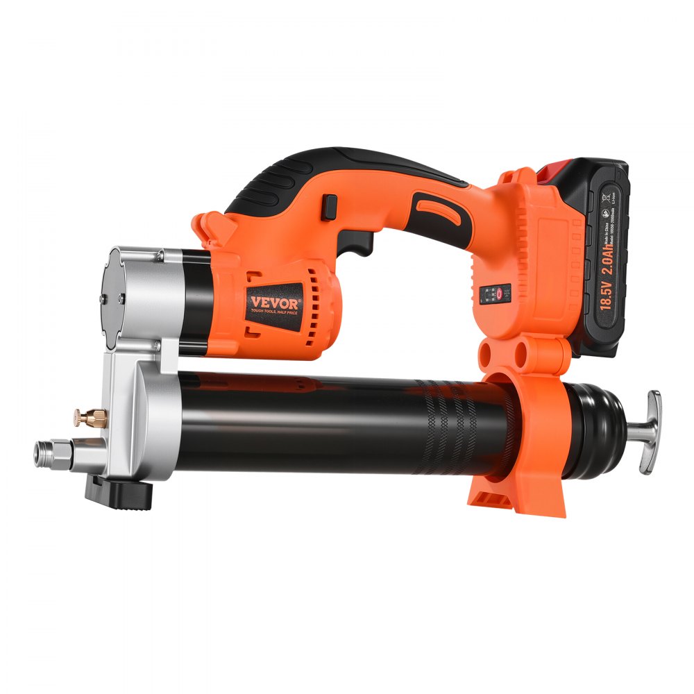 VEVOR Cordless Grease Gun, 8000 PSI Max Pressure, 20V Electric Grease Gun with 2.0 Ah Battery & LED Light, 30-inch Long Hose & Carrying Case, Variable Speed Triggers, Vehicles or Machines Greasing