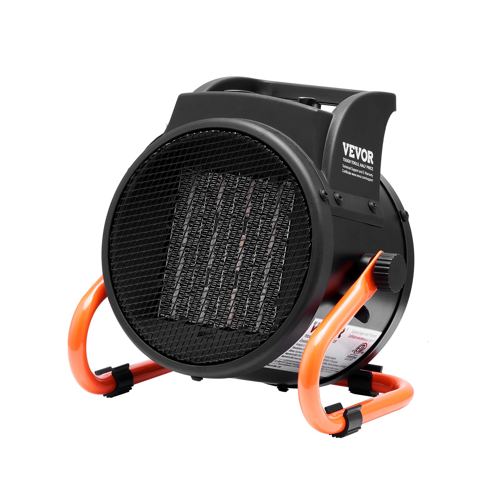 VEVOR Greenhouse Heater, 2000W PTC Fast Heating with Overheat Protection, 3-Speed Setting Small Grow Tent Heater, Electric Portable Heater Fan for Green House, Flower Room, Workplace