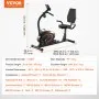 VEVOR Recumbent Exercise Bike, Recumbent Bike for Adults Seniors, Adjustable Magnetic Resistance Stationary Bike for Home, Workout Bike with Comfortable Seat Cushion, LCD Monitor, and Heavy Flywheel