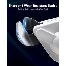 VEVOR Metal Shear, Sheet Metal Cutter Cordless with 360-Degree Pivoting Head, Double Blades, 25000 RPM Speed, Cuts 18 GA Galvanized Steel, 20 GA Stainless Steel, Aluminum Plate, Plastic, Cardboard