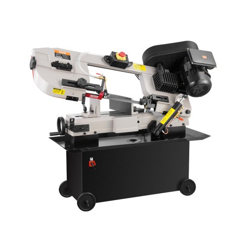 VEVOR Metal Horizontal Band Saw 1.1 KW, 7 X 12 In Cutting Capacity 4 Speeds Variable Speed Bandsaw 220V Horizontal & Vertical Cutting for Multiple Metal Materials, Wood, and Plastic