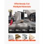 VEVOR Metal Band Saw 1.1 KW  7 X 8.25 In Cutting Capacity Horizontal and Vertical Cutting 4 Speeds Variable Speed Bandsaw 220V 0° To 45° Rotatable Base for Handling Steel, Aluminum, Brass, Wood, and Plastics
