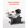 VEVOR Metal Band Saw 1.1 KW  7 X 8.25 In Cutting Capacity Horizontal and Vertical Cutting 4 Speeds Variable Speed Bandsaw 220V 0° To 45° Rotatable Base for Handling Steel, Aluminum, Brass, Wood, and Plastics
