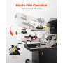 VEVOR Metal Band Saw 1.1 KW  7 X 8.25 In Cutting Capacity Horizontal and Vertical Cutting 4 Speeds Variable Speed Bandsaw 220V 0° To 45° Rotatable Base for Handling Steel, Aluminum, Brass, Wood, and Plastics