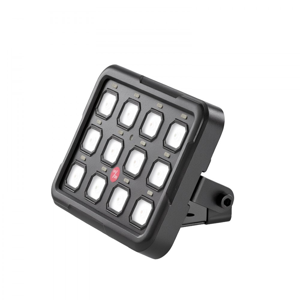 VEVOR 12 Gang Switch Panel RGB Circuit Control Backlight Auto-Dimmable, for 12-24V Car Truck Boat ATV UTV SUV, Toggle Momentary Strobe 3 Mode, 1920W 80A, Multifunctional Relay System, Waterproof