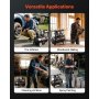 VEVOR 24L Air Compressor, 1.1KW Oil-Free Air Compressor Tank, 68 L/min at 6.2 Bar, Max 8 Bar Pressure, Portable on Wheels for Auto Repair, Tire Inflation, Spray Painting, Woodworking Nailing