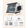VEVOR Rotisserie Oven Large Capacity 12L Shawarma Grill Machine 1250W, for Chicken, Beef Ribs, Lamb Leg, Grilled Vegetables, Countertop Grill Roaster with Heat-Resistant Door and Timer Control