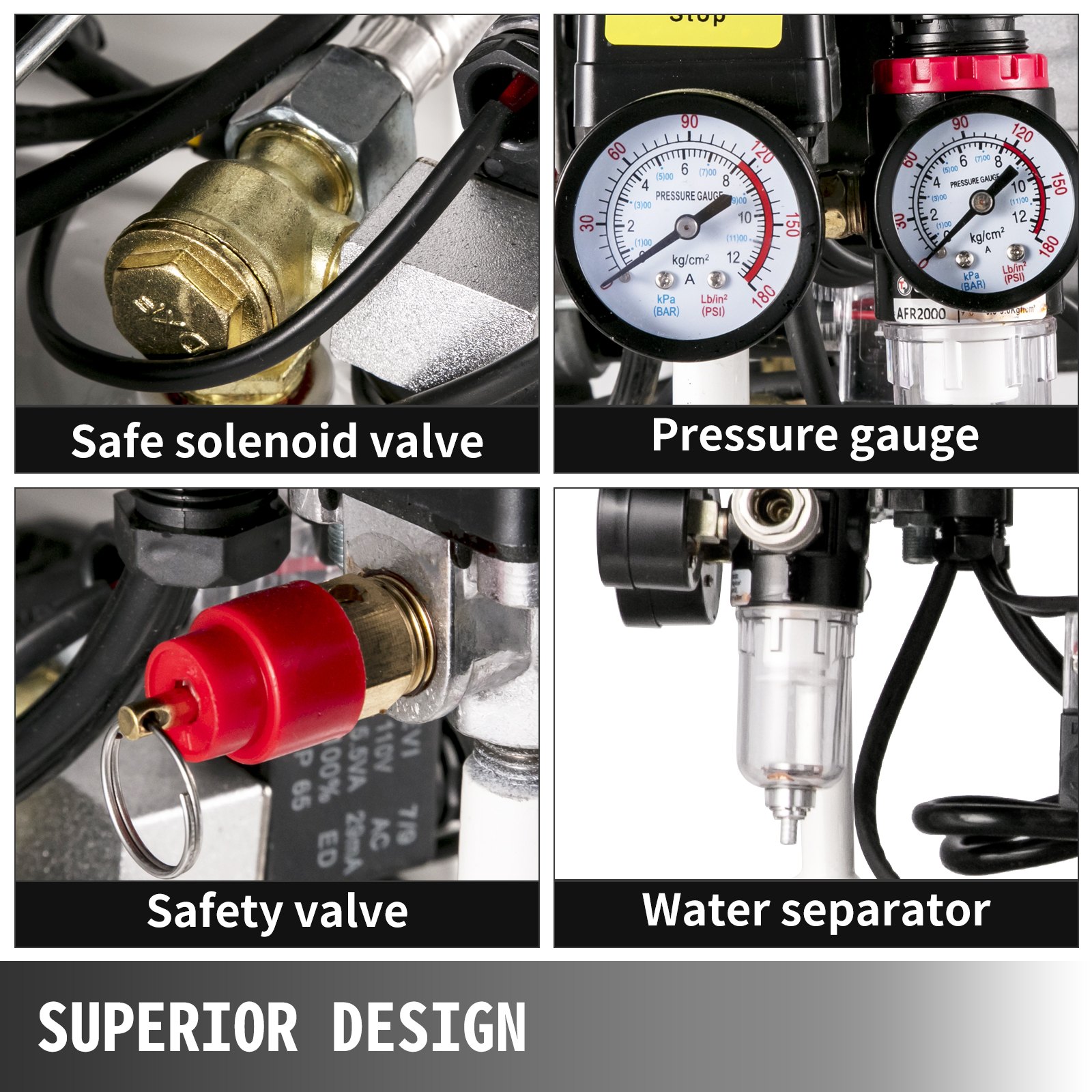 Ultra Quiet Air Compressor, Air Compressor 18.5 Gallon, 4 Hp Oil Compressor