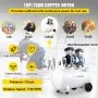 VEVOR Portable Air Compressor 1 HP, Air Compressor 15.8 Gallon, , Oil Free Air Compressor Steel Tank 750W, Pancake Air Compressor 115 PSI, Ultra Quiet Compressor for Home Repair, Tire Inflation