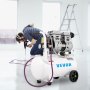 VEVOR Air Compressor 20.8 L, Portable Air Compressor 1 HP, Oil-Free Air Compressor Steel Tank 750W, Pancake Air Compressor 115 PSI, Ultra Quiet Compressor for Home Repair, Tire Inflation