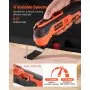 VEVOR Cordless Oscillating Tool, 12V Multitool Oscillating Saw Tool with 6 Variable Speeds 6000 - 17500 OPM, 3.2° Oscillation Angle, 2.0Ah Battery Pack & Charger, 8PCS Saw Accessories & LED Work Light