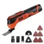 VEVOR Cordless Oscillating Tool, 12V Multitool Oscillating Saw Tool with 6 Variable Speeds 6000 - 17500 OPM, 3.2° Oscillation Angle, 2.0Ah Battery Pack & Charger, 8PCS Saw Accessories & LED Work Light