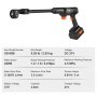 VEVOR Cordless Pressure Washer, 652-PSI 1.0 GPM Portable Power Cleaner, Handheld High-Pressure Car Washer Gun with 4.0Ah Battery, Charger, 6-in-1 Nozzle, for Home/Floor Cleaning & Watering