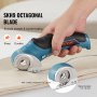 VEVOR Cordless Electric Scissors, 3.6 V 2000 mAh Mini Electric Fabric Cutter, 1.6" SKH9 Sharp Blade, with Replacement Blade and Battery Charger, for Cutting Carpet, Cardboard, Leather, Paper, Plastic