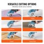 VEVOR Cordless Electric Scissors, 3.6 V 2000 mAh Mini Electric Fabric Cutter, 1.6" SKH9 Sharp Blade, with Replacement Blade and Battery Charger, for Cutting Carpet, Cardboard, Leather, Paper, Plastic