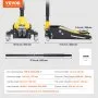 VEVOR Low Profile Floor Jack 2 Ton (4400 lbs) , Heavy Duty Aluminum Hydraulic Racing Floor Jack, Hydraulic Car Jack, Dual Piston Quick Lift Pump, 3.2"-14.6" Height Lifting Range (Yellow)