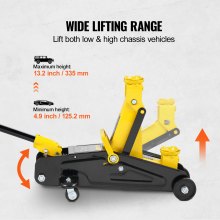 VEVOR Low Profile Floor Jack 2 Ton Heavy Duty Enkeltstempel Hydraulikpumpe