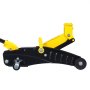 VEVOR lågprofilsdomkraft 2 ton (4400 lbs), kraftig hydraulisk racingdomkraft i järn, hydraulisk bildomkraft med pallbockar, enkelkolvs snabblyftspump, lyfthöjd 4,6"-12,8" (gul)
