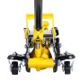 VEVOR Low Profile Floor Jack 2 Ton (4400 lbs), Heavy Duty Iron Hydraulic Racing Floor Jack, Hydraulic Car Jack with Jack Stands, Single Piston Quick Lift Pump, 4.6"-12.8" Height Lifting Range (Yellow)