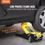 VEVOR Low Profile Floor Jack 2 Ton Heavy Duty Dual Piston Rapid Pump