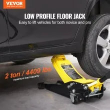VEVOR Low Profile Floor Jack 2 Ton Heavy Duty Dual Piston Rapid Pump