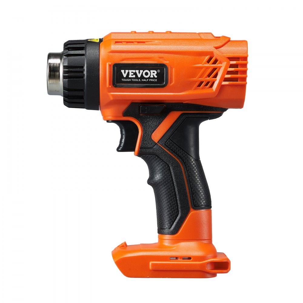 VEVOR Cordless Heat Gun, Hot Air Gun Compatible with DEWALT 20V Lithium Batteries, LCD Display Heat Shrink Gun with LED Light, Multi-Level Temp & 4 Nozzles, Ideal for Shrink Tubing, PVC Wrap, Crafting