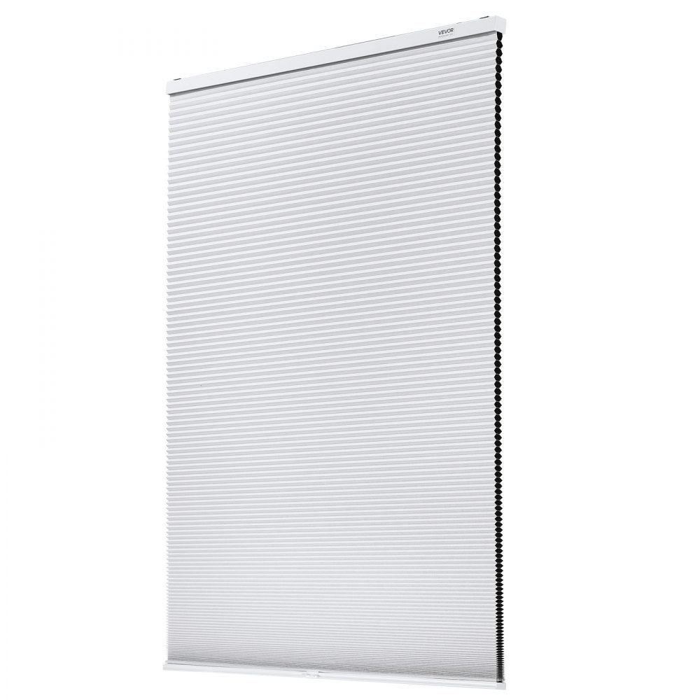 VEVOR Cellular Shades, 1 inch Light Filtering Cordless Cellular Blinds, Blackout Privacy Honeycomb Shades for Home Indoor Windows, Thermal Insulation Noise Reduction, for Living Room, Bedroom, White