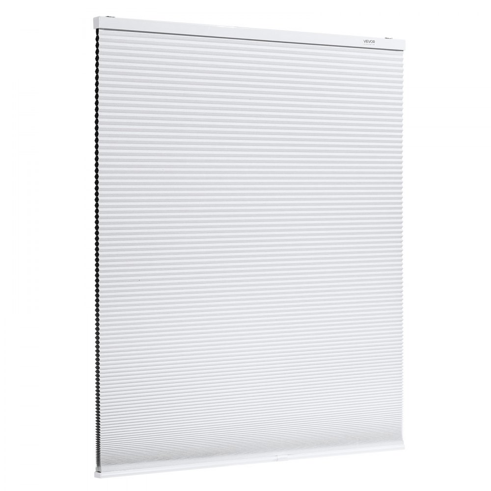 VEVOR Cellular Shades, 1 inch Light Filtering Cordless Cellular Blinds, Blackout Privacy Honeycomb Shades for Home Indoor Windows, Thermal Insulation Noise Reduction, for Living Room, Bedroom, White