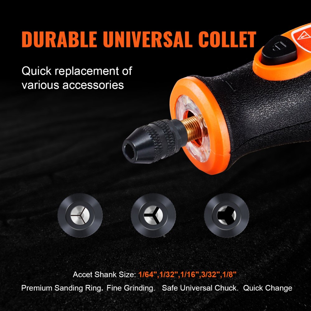 VEVOR Rotary Tool Kit Variable Speed Rotary Tool 118 PCS for Grinding Sanding